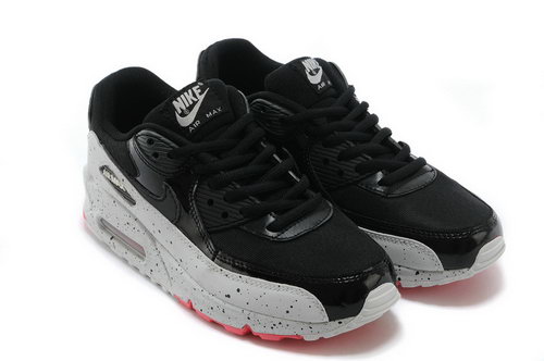 Nike Air Max 90 Mens Shoes Black White Red New Outlet